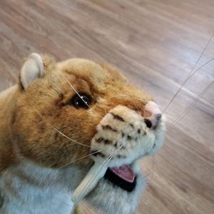 Hansa Intl Saber Tooth Tiger Plush 19" Stuffed Animal
